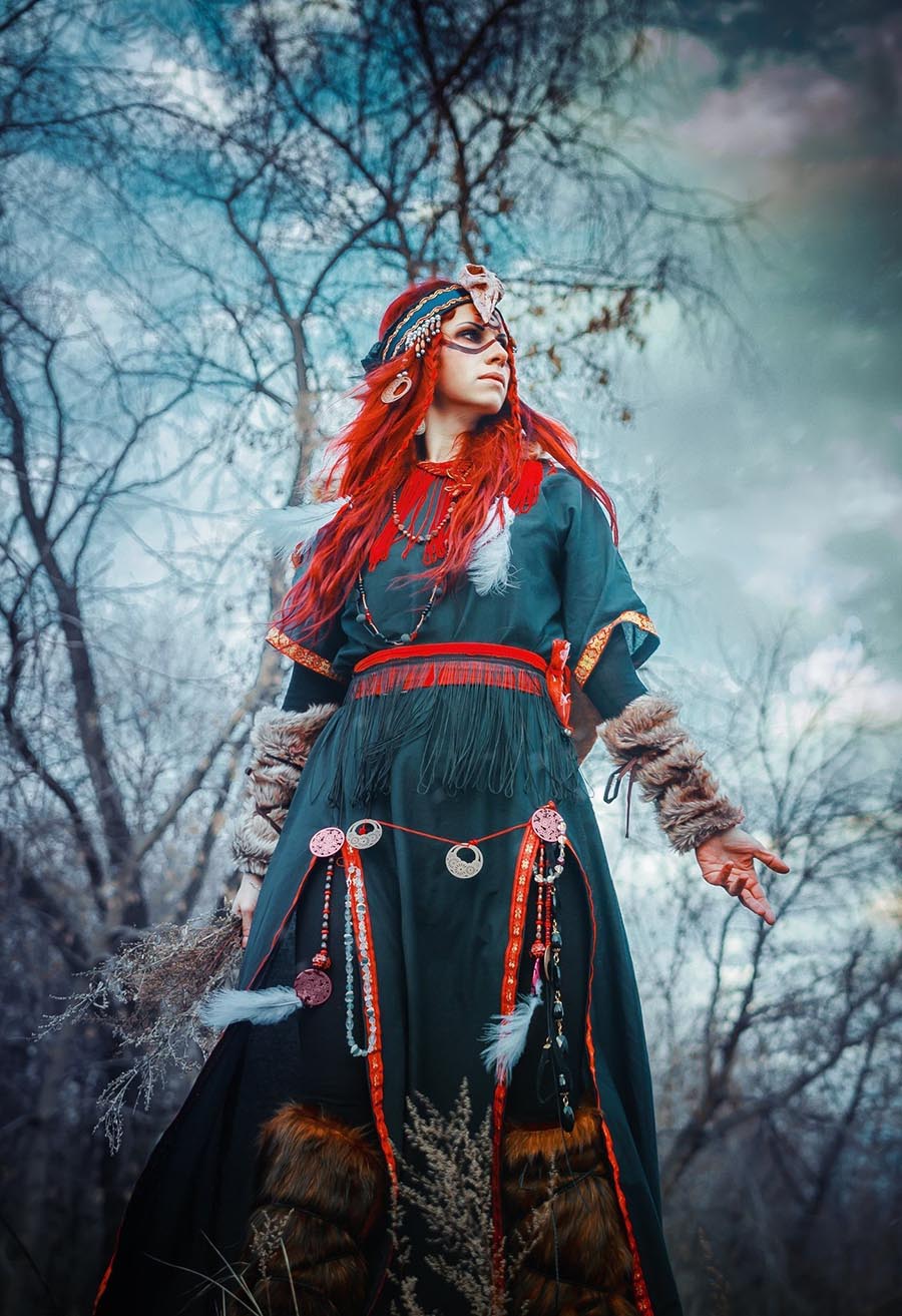 Girls in Slavic costumes underwear in Pontianak