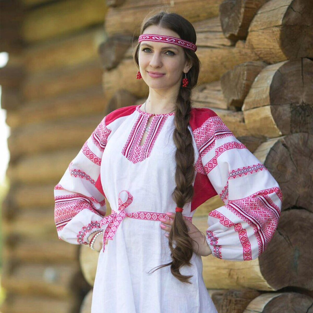 Girls in Slavic costumes in Pontianak