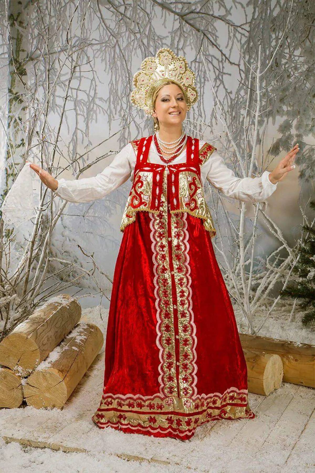 Girls in Slavic costumes in Pontianak