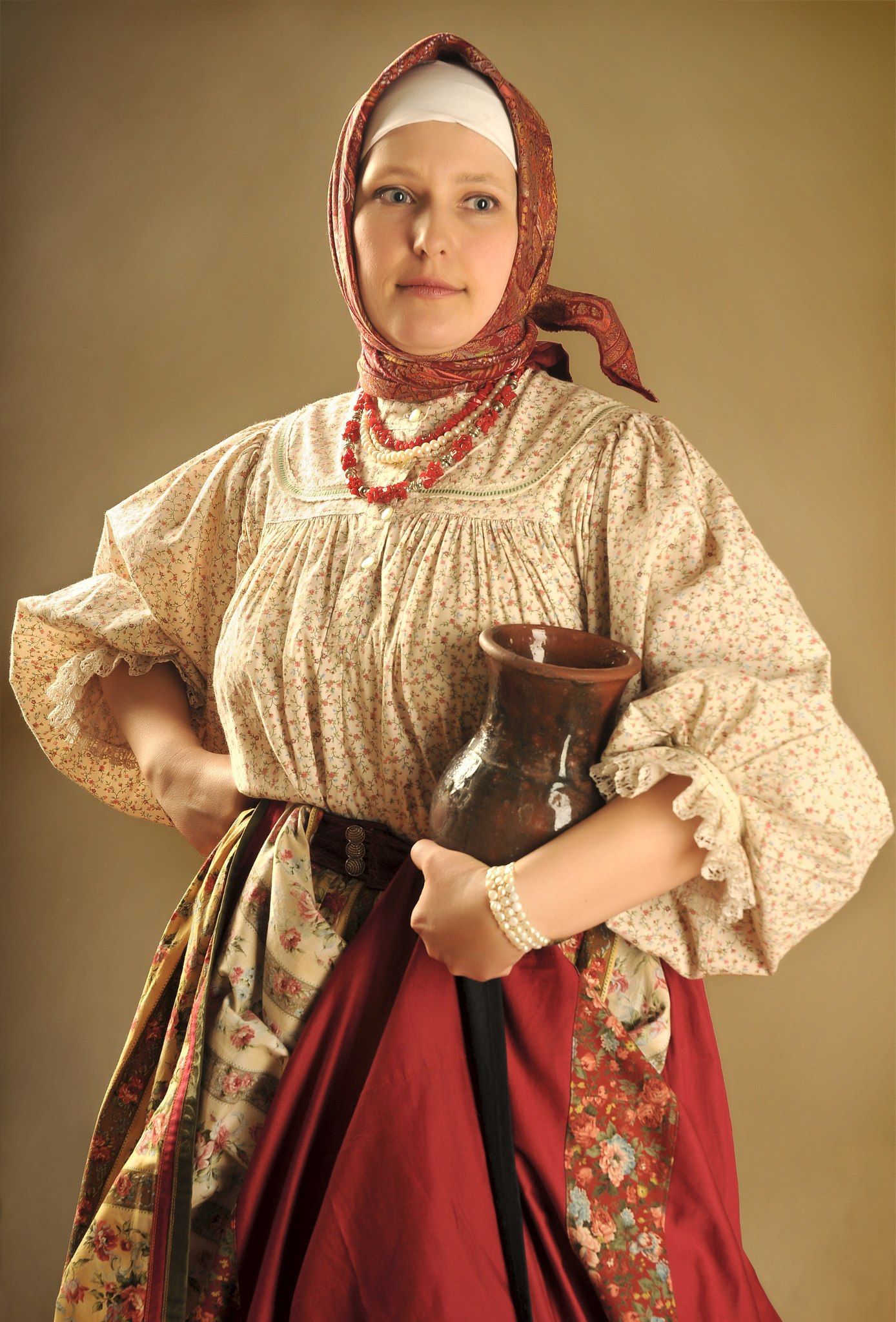 Girls in Slavic costumes in Pontianak